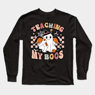 Ghost Halloween Teaching Boos Long Sleeve T-Shirt